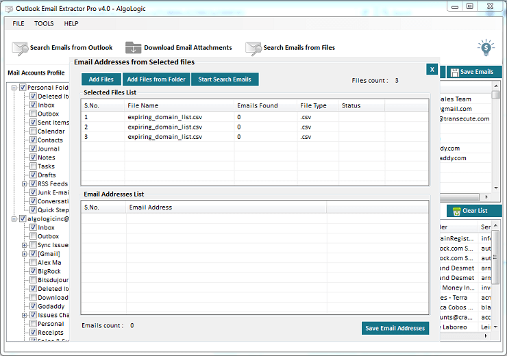 extract email from outlook