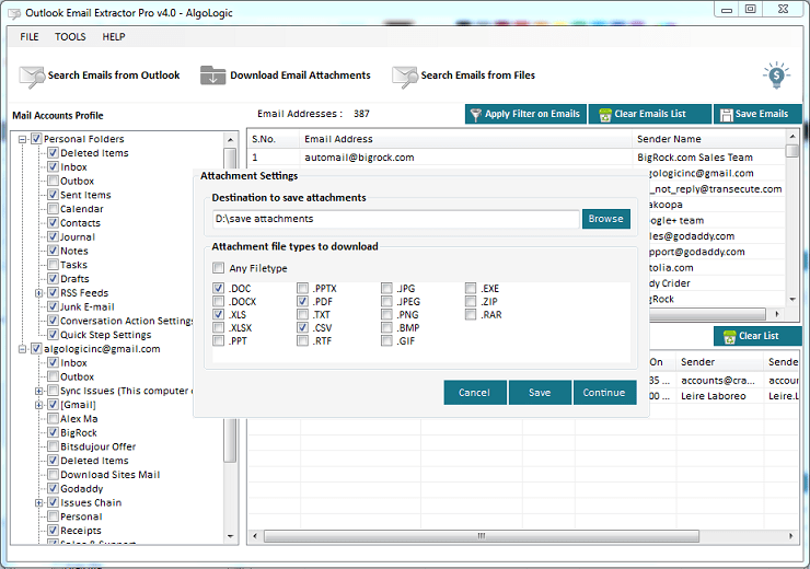 download outlook attachments